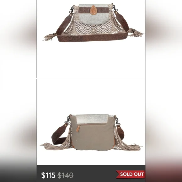 MYRA WESTERN OVER THE SHOULDER CROSSBODY BAG - Picture 9 of 9